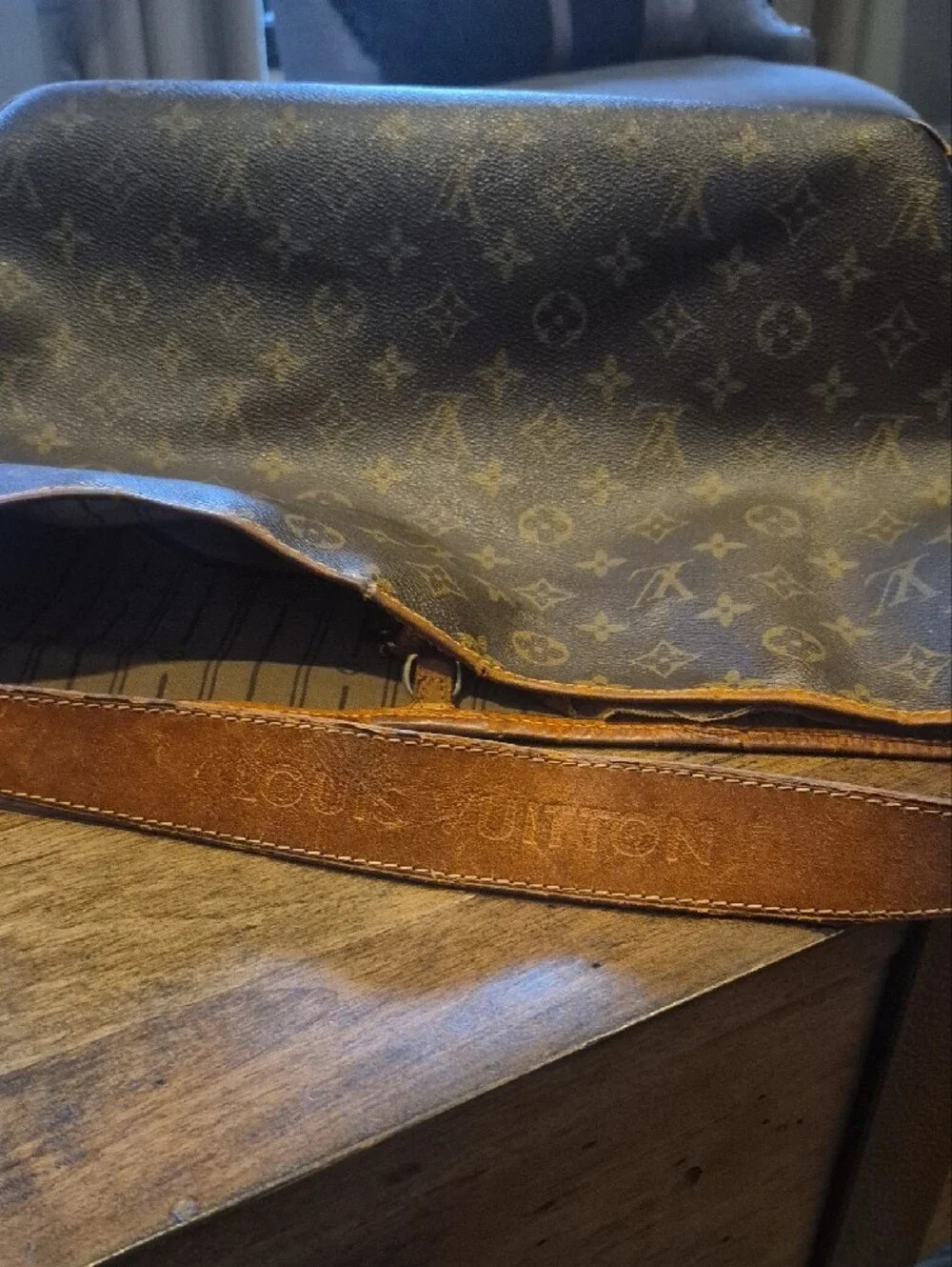 Louis Vuitton Monogram Canvas Hobo Bag in Brown and Tan